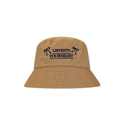 Hat Lettering Embroidered Bucket
