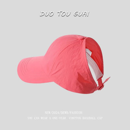 Plain Baseball Cap Open Top