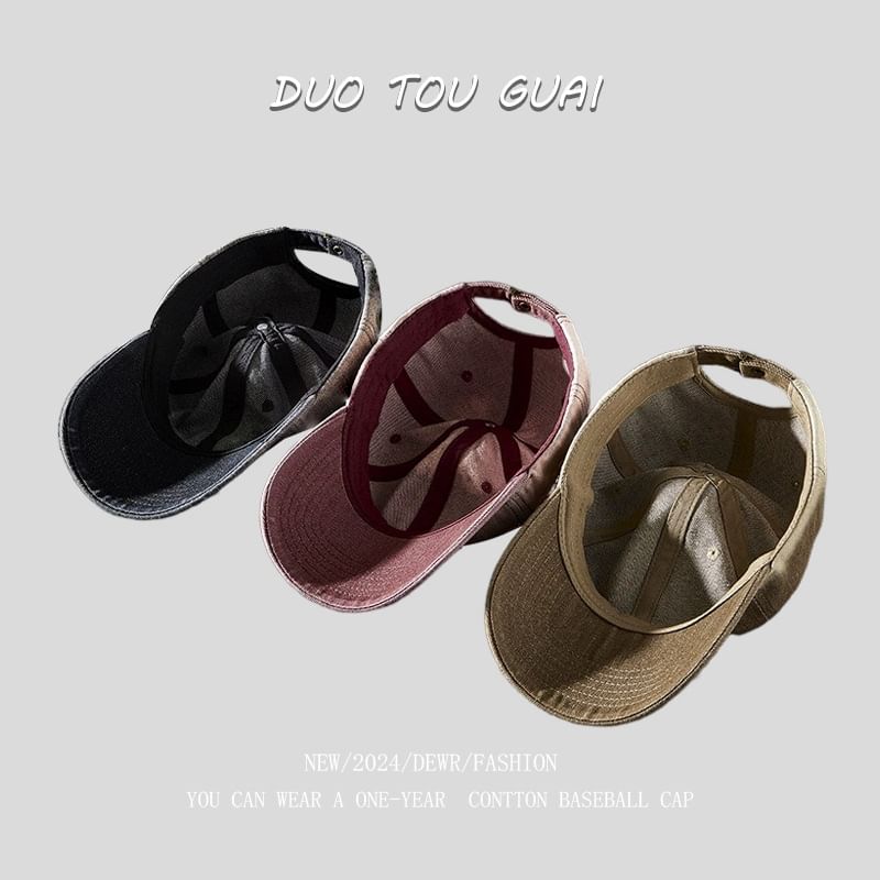 Baseball Cap Denim Washed