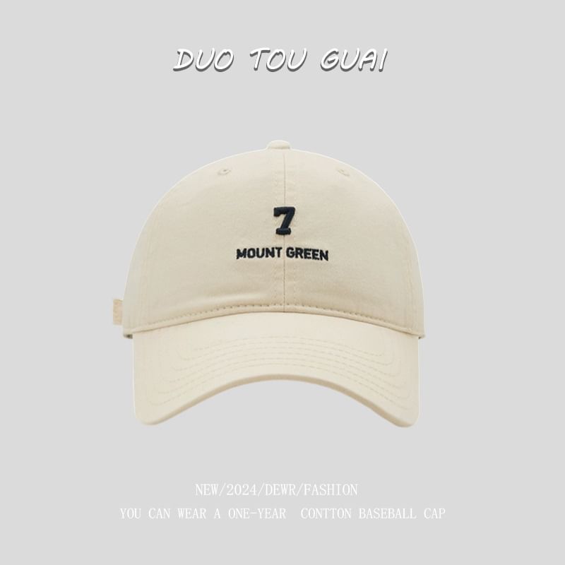 Cap Embroidered Number Baseball