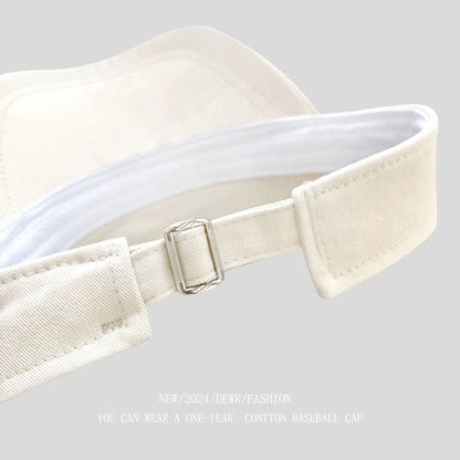 Embroidered Visor Bow Sun