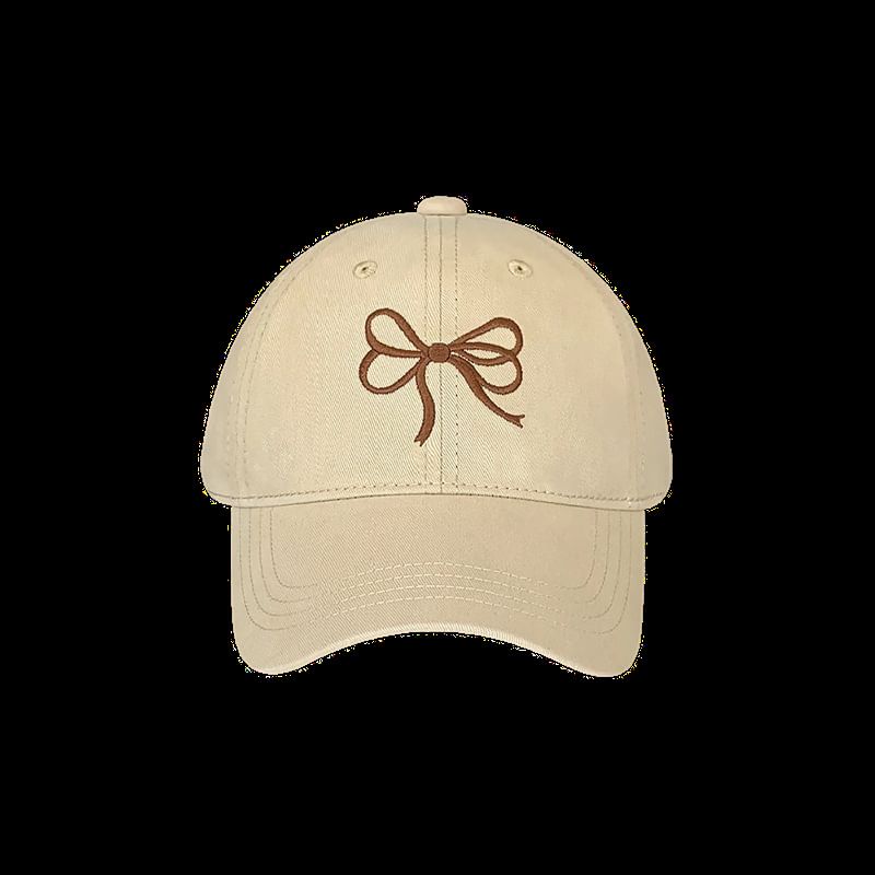 Embroidered Cap Baseball Bow
