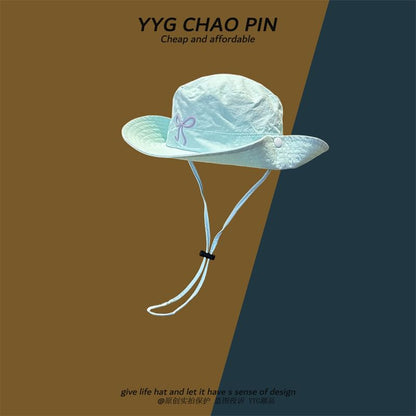 Hat Bow Boonie Embroidered