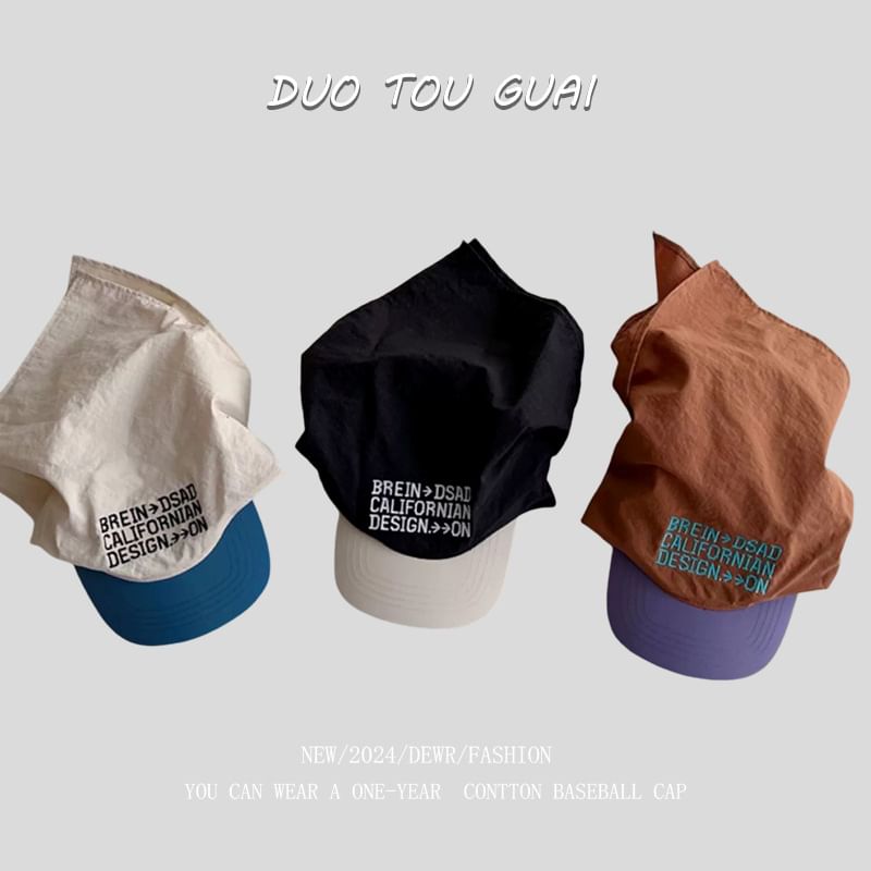 with Cap Baseball Embroidered Tone Headkerchief Two Lettering