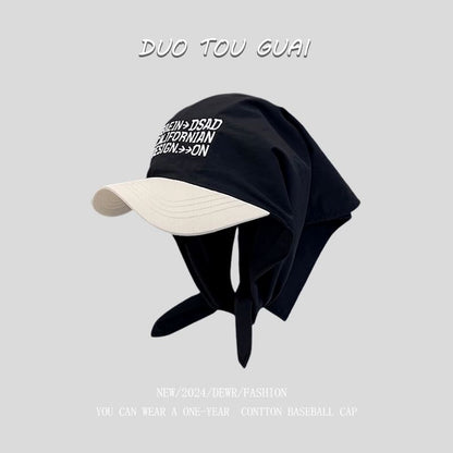 with Cap Baseball Embroidered Tone Headkerchief Two Lettering