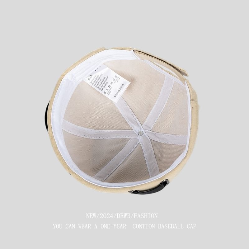 Lettering Hat Brimless Embroidered