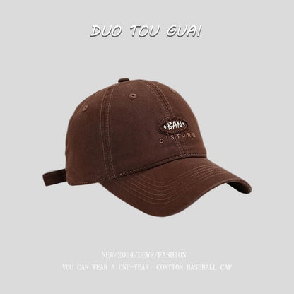 Baseball Embroidered Lettering Cap