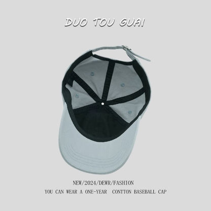 Lettering Baseball Cap Embroidered