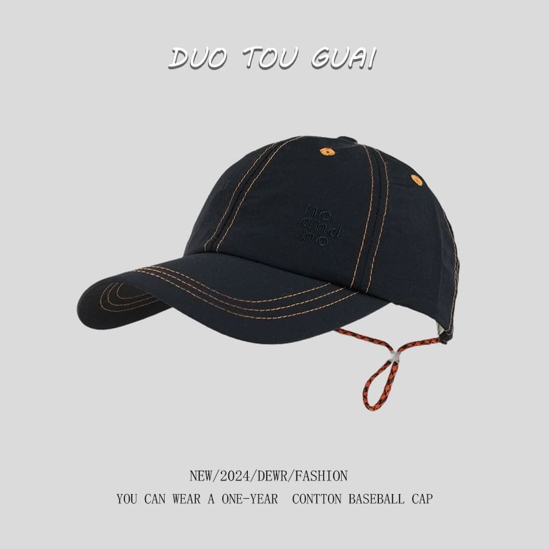 Cap Embroidered Lettering Baseball