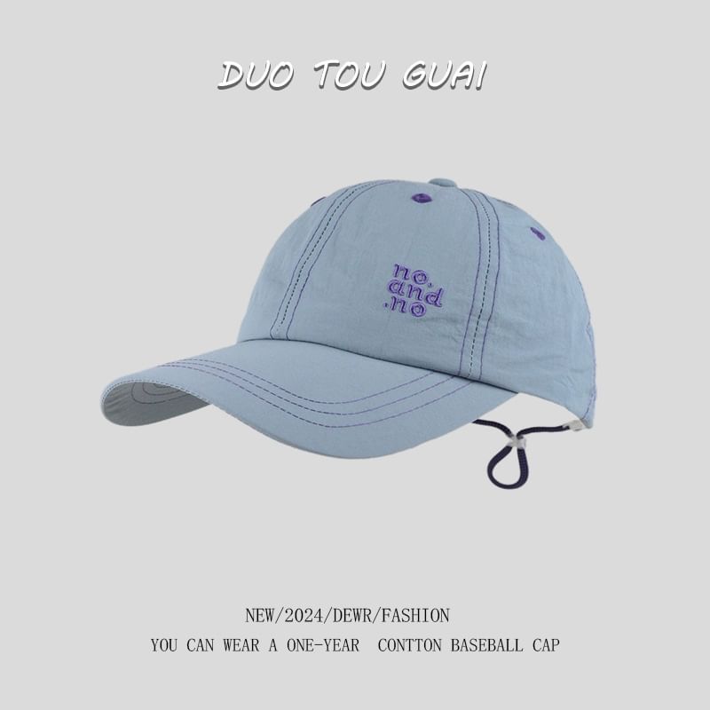 Cap Embroidered Lettering Baseball