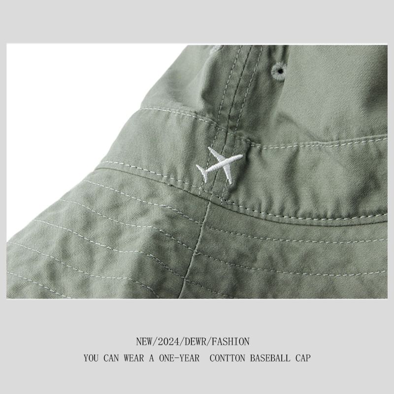 Embroidered Bucket Plane Hat