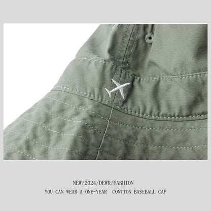 Embroidered Bucket Plane Hat