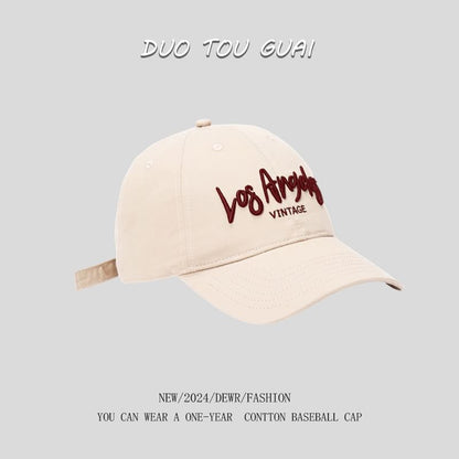 Baseball Lettering Embroidered Cap