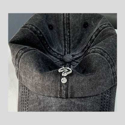 Question Mark Cap Distressed Baseball