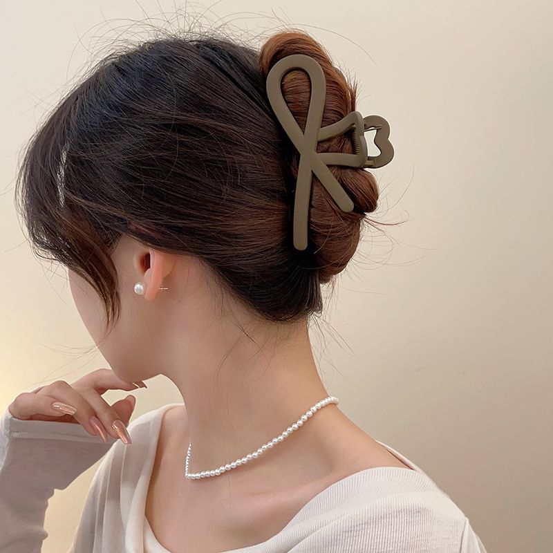 Bow Acrylic Hair Clamp