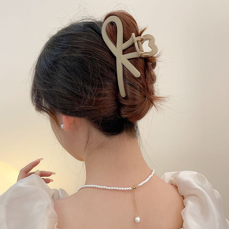 Bow Acrylic Hair Clamp