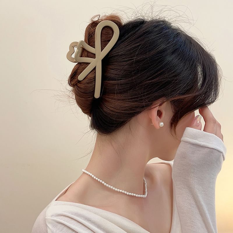 Bow Acrylic Hair Clamp