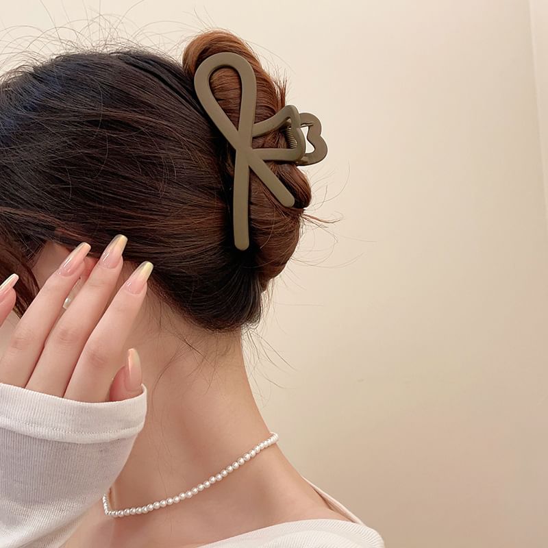 Bow Acrylic Hair Clamp