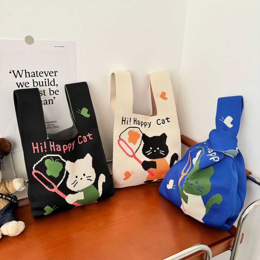 Bag Cat Knit Tote