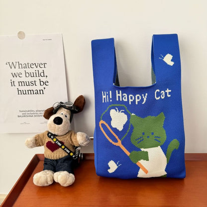 Bag Cat Knit Tote