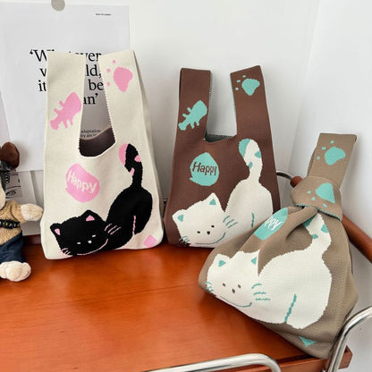 Bag Cat Knit Tote