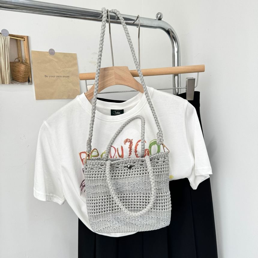 Plain Knit Crossbody Bag / Shoulder Bag