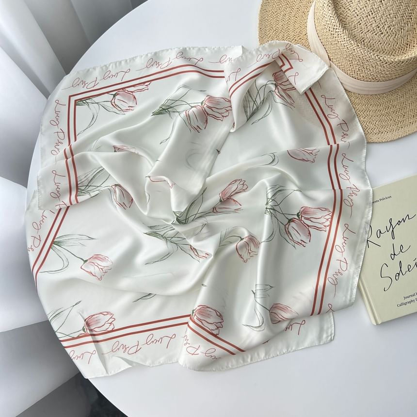 Floral Print Neckerchief