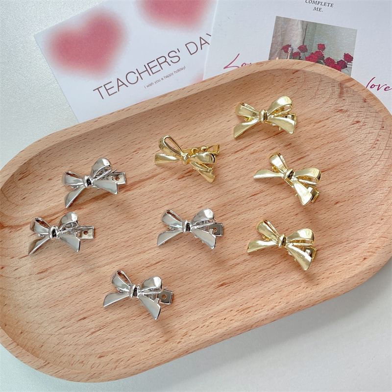 Bow Alloy Hair Clip