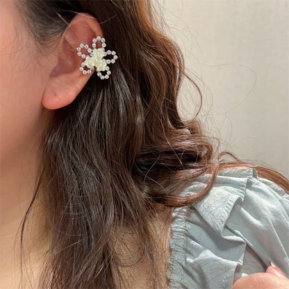 Floral / Dragonfly Alloy Ear Cuff