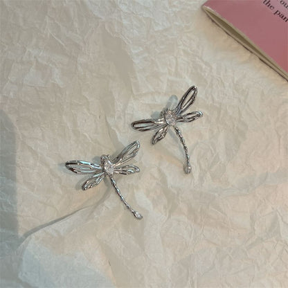 Floral / Dragonfly Alloy Ear Cuff
