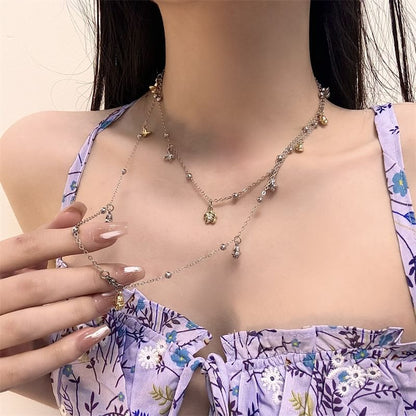 Heart / Floral Pendant Alloy Choker