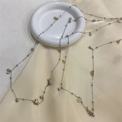 Heart / Floral Pendant Alloy Choker