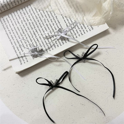 Ribbon Heart Alloy Stud Earring