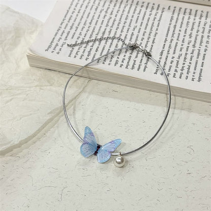 Butterfly Alloy Choker