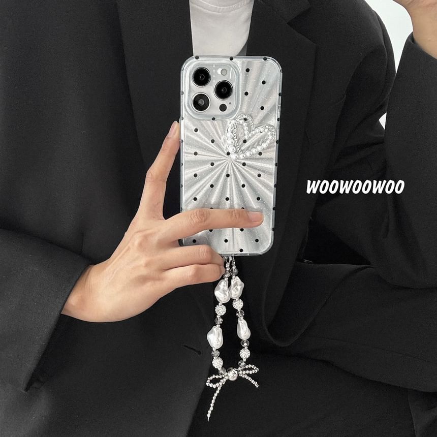 Polka Heart Dot Case Phone