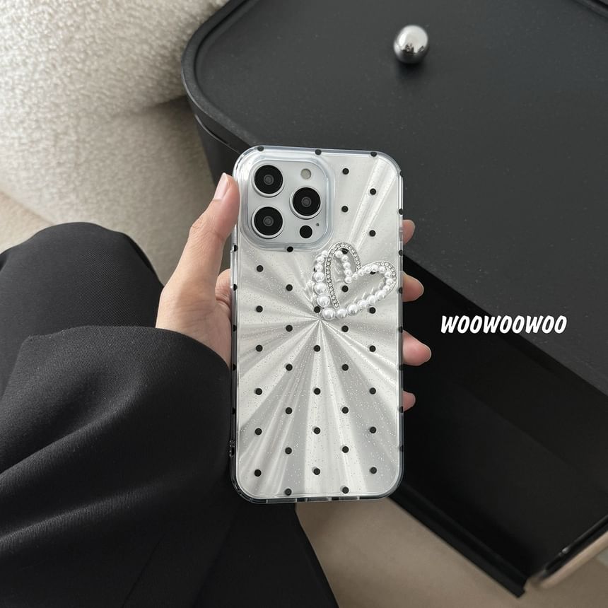 Polka Heart Dot Case Phone