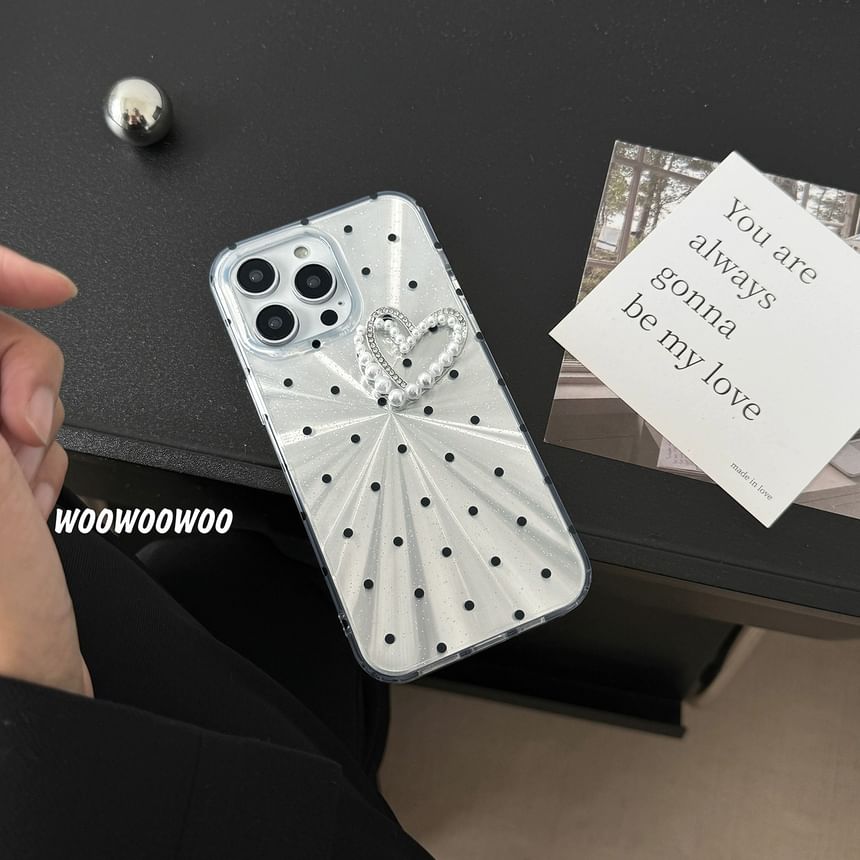 Polka Heart Dot Case Phone