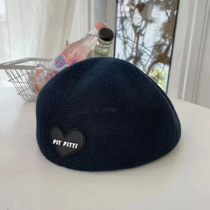 Knit Heart Beret