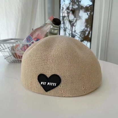 Knit Heart Beret