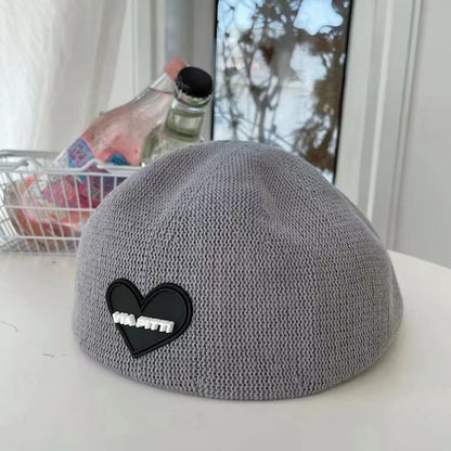 Knit Heart Beret
