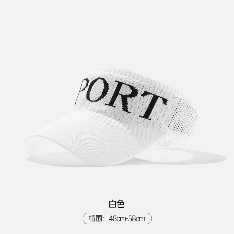 Lettering Knit Visor