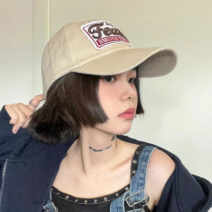 Embroidered Cap Baseball Applique Lettering