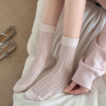 Plain Patterned Socks