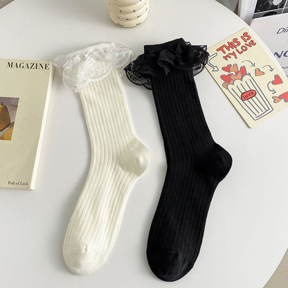 Lace Trim Socks