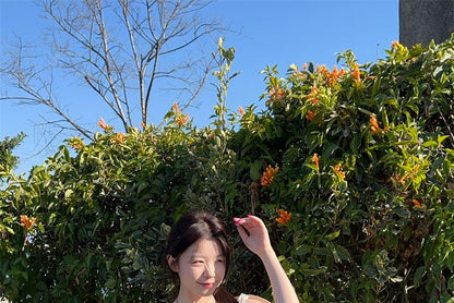 Lace Trim Cami Top / High Waist A-Line Skirt (Various Designs)