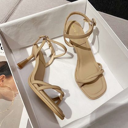 Sandals Knotted High-Heel