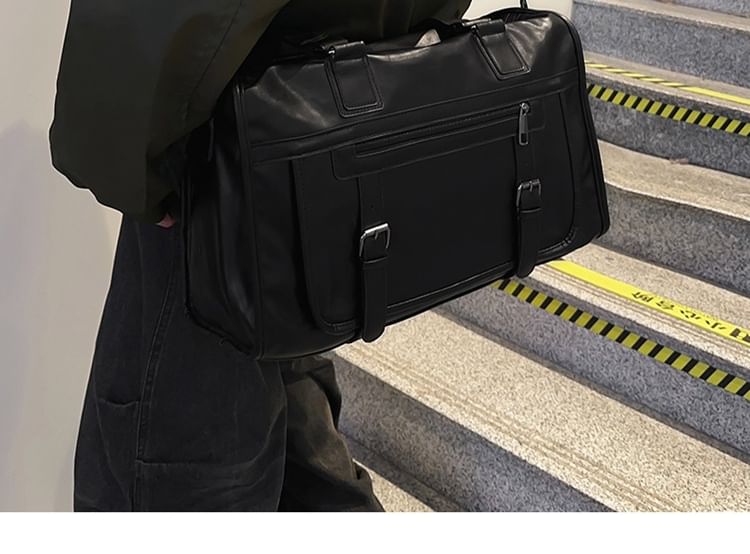 Carryall Bag Faux Leather Plain