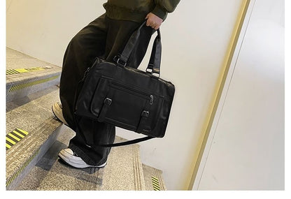 Carryall Bag Faux Leather Plain