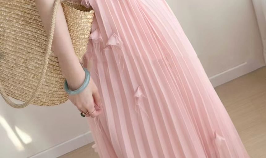 Sleeveless Plain Maxi A