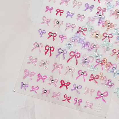 Bow Nail Art Stickers (Various Designs)